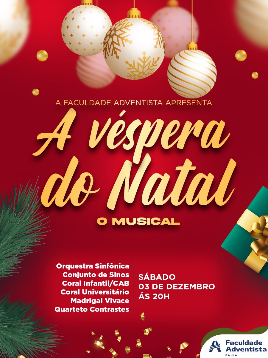 Faculdade Adventista da Bahia convida comunidade para musical de natal 