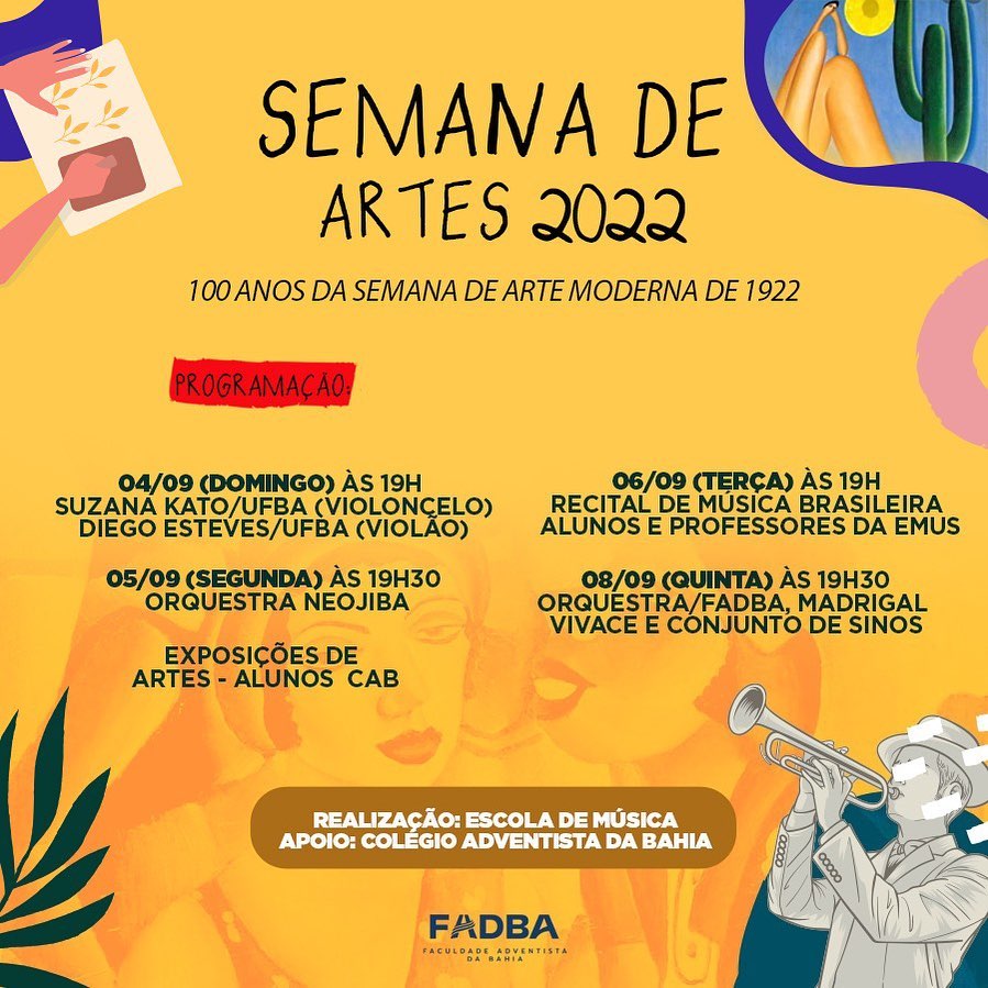 Fadba celebra centenário da Semana da Arte Moderna